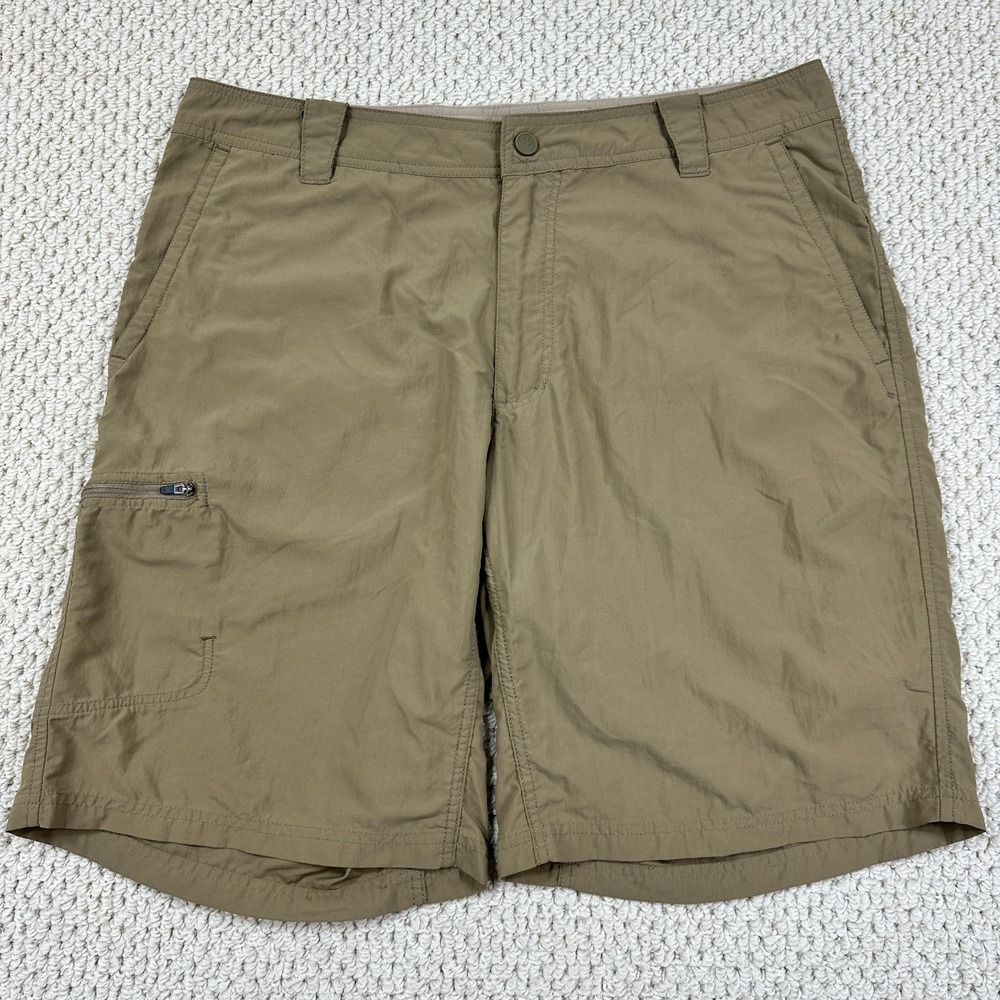 Marmot Shorts Mens 36 Khaki 10" Inseam Lightweight Nylon Cargo Pocket Hiking